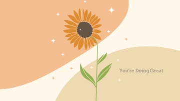 Free Pretty Sunflower Wallpaper Template to Edit Online