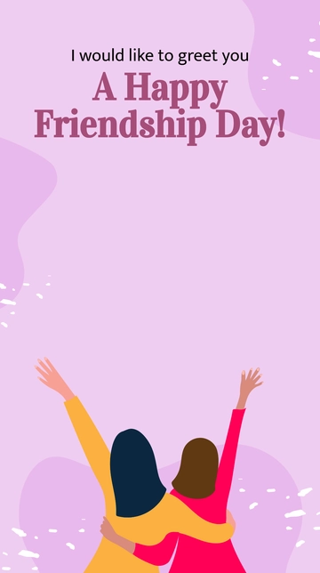 Free Happy Friendship Day Snapchat Geofilter Template to Edit Online