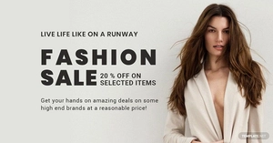 Grand Fashion Sale LinkedIn Blog Post Template