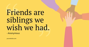 Free Friendship Day Quote Facebook Post Template to Edit Online