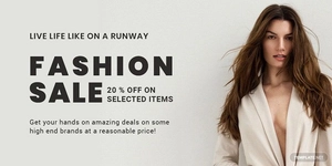 Grand Fashion Sale Twitter Post Template