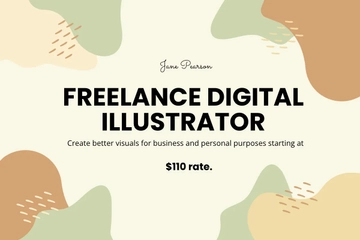 Free Freelance Rate Card Template to Edit Online