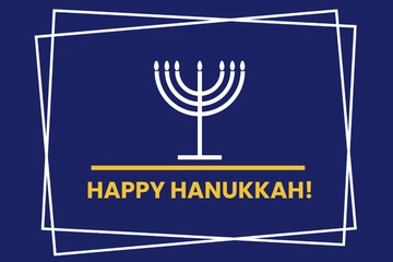 Free Sample Hanukkah Card Template to Edit Online