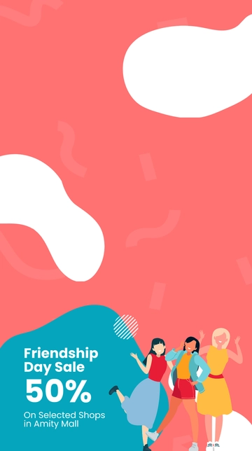 Free Friendship Day Sale Snapchat Geofilter Template to Edit Online