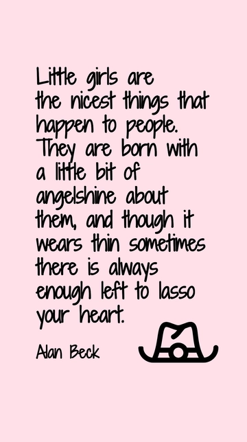 Alan Beck: The Magic of Little Girls Quote