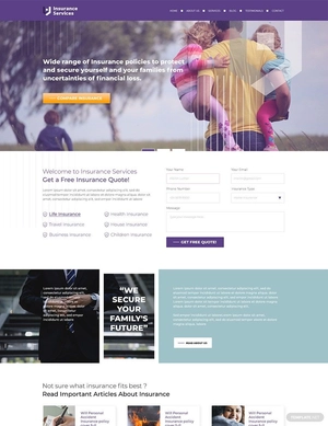 Insurance Agency WordPress Theme/Template