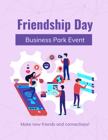 Free Friendship Day Business Flyer Template to Edit Online