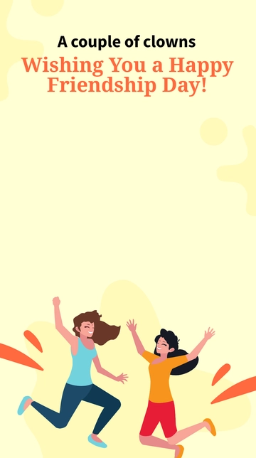 Free Funny Friendship Day Snapchat Geofilter Template to Edit Online