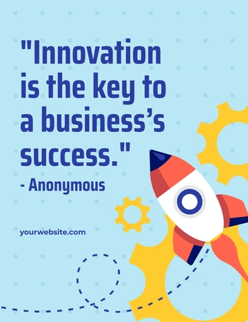 Free Startup Quote Flyer Template to Edit Online
