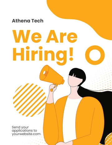 Free Startup Hiring Flyer Template to Edit Online