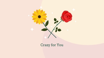 Free Rose and Sunflower Wallpaper Template to Edit Online