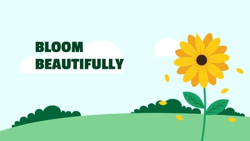 Free One Sunflower Wallpaper Template to Edit Online