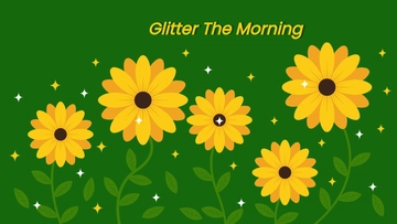 Free Glitter Sunflower Wallpaper Template to Edit Online