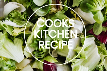 Free Cooks Kitchen Recipe Card Template to Edit Online