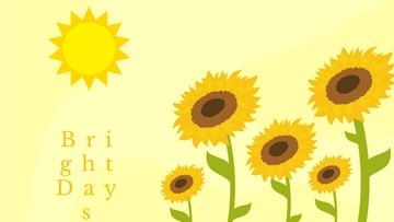 Free Sunflower With Sun Wallpaper Template to Edit Online