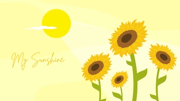 Free Sunny Sunflower Wallpaper Template to Edit Online