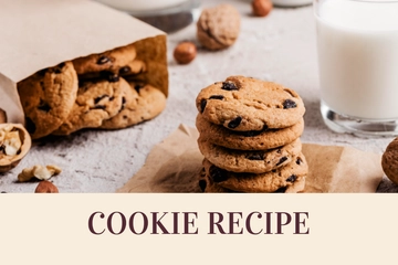 Free Cookie Recipe Card Template to Edit Online