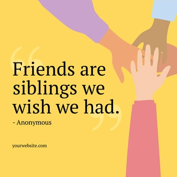 Free Friendship Day Quote Instagram Post Template to Edit Online