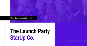 Free Startup Launch Party Facebook Post Template to Edit Online
