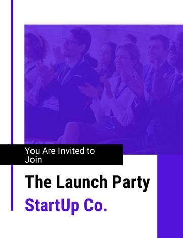 Free Startup Launch Party Flyer Template to Edit Online