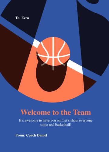 Free Sample Basketball Card Template to Edit Online