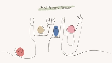 Free Best Friendship Day Wallpaper Template to Edit Online