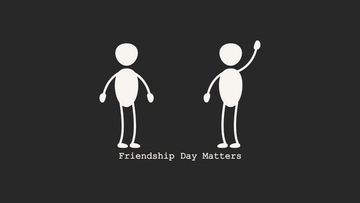 Free Simple Friendship Day Wallpaper Template to Edit Online