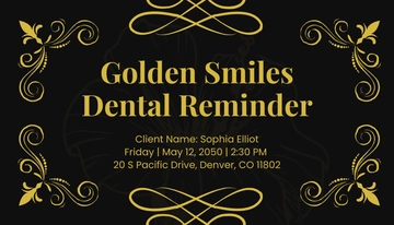 Free Vintage Appointment Card Template to Edit Online