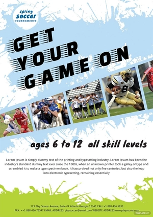 Soccer eBook Cover Template