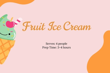 Free Simple Bridal Shower Recipe Card Template to Edit Online