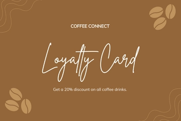 Free Company Loyalty Card Template to Edit Online