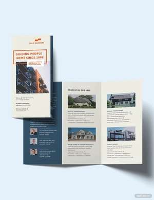 Licenced Real Estate Broker Tri-Fold Brochure Template