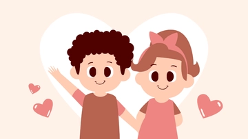 Free Cartoon Friendship Day Background Template to Edit Online