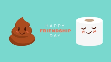 Free Funny Friendship Day Background Template to Edit Online
