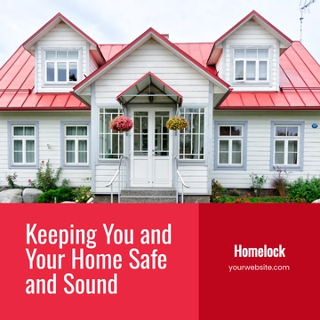 Free Home Insurance Instagram Post Template to Edit Online