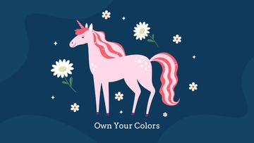 Free Aesthetic Unicorn Wallpaper Template to Edit Online