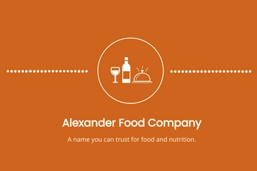 Free Food Name Card Template to Edit Online