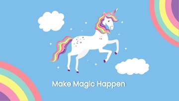 Free Unicorn Wallpaper Template to Edit Online