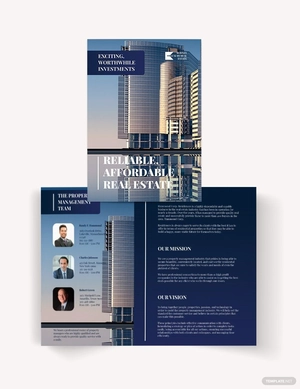 Luxury Real Estate Agent/Agency Bi-Fold Brochure Template