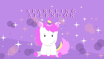 Free Sparkle Unicorn Wallpaper Template to Edit Online