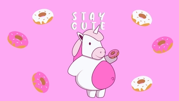 Free Colorful Unicorn Wallpaper Template to Edit Online