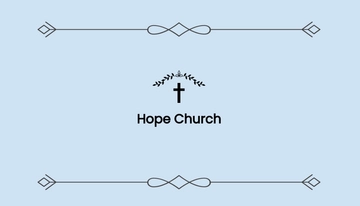 Free Simple Church Contact Card Template to Edit Online