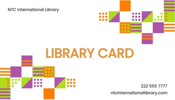 Free Printable Library Card Template to Edit Online