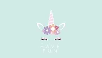 Free Unicorn Face Wallpaper Template to Edit Online