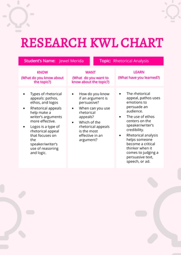 Free Research KWL Chart Template to Edit Online Free Research KWL Chart Template to Edit Online