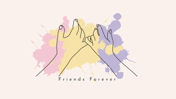 Free Friendship Day Desktop Wallpaper Template to Edit Online