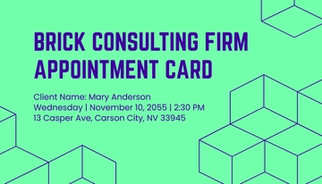 Free Sample Appointment Card Template to Edit Online