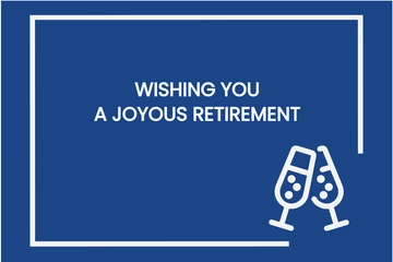Free Sample Digital Retirement Card Template to Edit Online