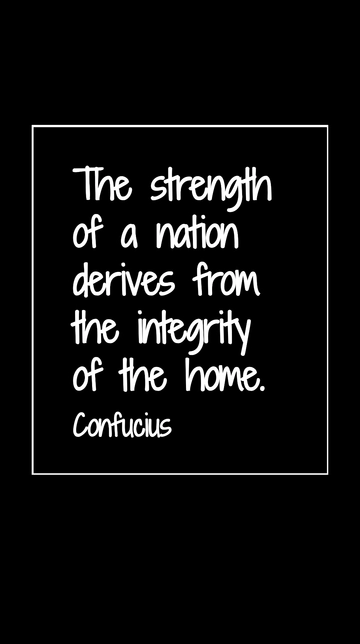 Free Strength of a Nation: Integrity at Home Quote Template to Edit Online
