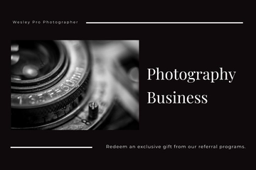 Free Photography Referral Card Template to Edit Online